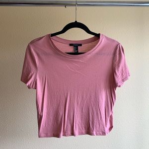 Mauve Crop Top T shirt